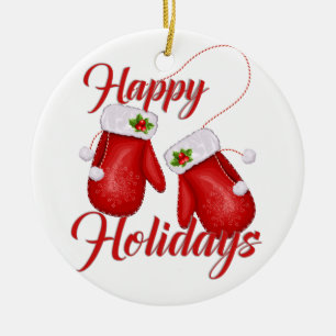 Cerâmica Ornamento De Feriados Felizes De Natal
