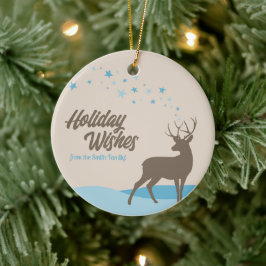 Cerâmica Ornamento de Férias de cervos minimalista moderno 