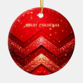 Cerâmica Ornamento de Férias de Natal Vermelho Decorativo