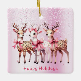 Cerâmica Ornamento de Férias de Vestidos de Natal