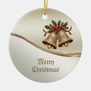 Cerâmica Ornamento de Férias dos Dourados Sinais de Natal