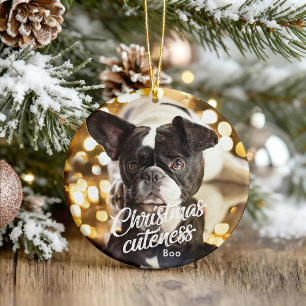Cerâmica Ornamento de Férias Fresadas Fresosas da Cuteness