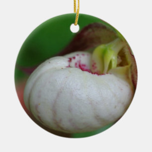 Cerâmica Ornamento de Flor de Dama Branca