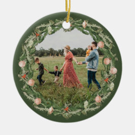 Cerâmica Ornamento de Foto de Quadro Floral Clássico de Nat