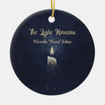 Ornamento de Foto Memorial Personalizado
