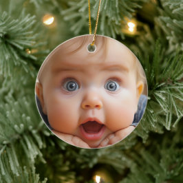 Cerâmica Ornamento de Fotografia, VEJA DE VOLTA! Ornamento