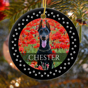 Cerâmica Ornamento de Fotografias de Cães - Pet Keepsasake