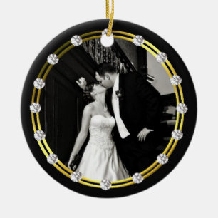 Cerâmica Ornamento de Fotografias de Nova Guerra Elegante