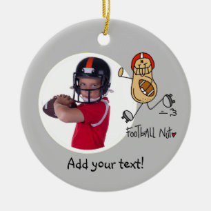 Cerâmica Ornamento de Fotografias Personalizadas de Futebol