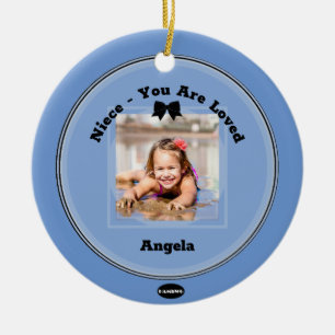 Cerâmica Ornamento de Fotos com Estrelas HAMbWG