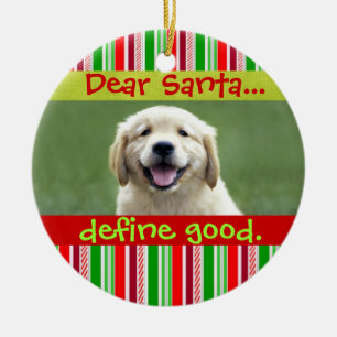 Cerâmica Ornamento de Fotos de Natal para gatos e cães