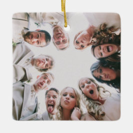 Cerâmica Ornamento de Fotos Personalizado Duplo Lado, Foto 