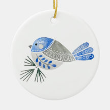 Ornamento de Frango Folk Flock