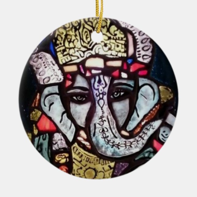 Cerâmica Ornamento de Ganesh (Frente)