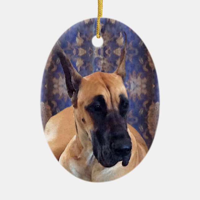Cerâmica Ornamento de great dane (Frente)