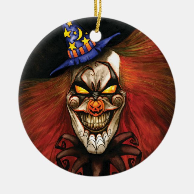 Cerâmica Ornamento de HALcLOWnEEN (Frente)