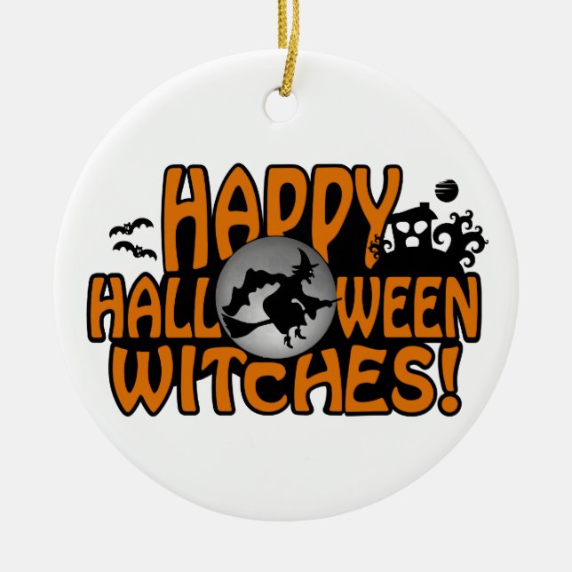 Cerâmica ornamento de Halloween (Frente)