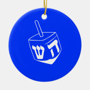 Cerâmica Ornamento de Hanukkah Dreidel