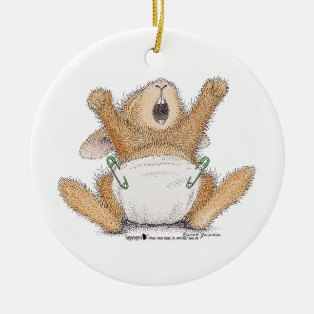 Cerâmica Ornamento de HappyHoppers® (Frente)