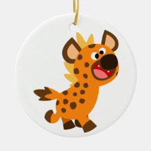 Ornamento de Hyena de Cartoon Bonito