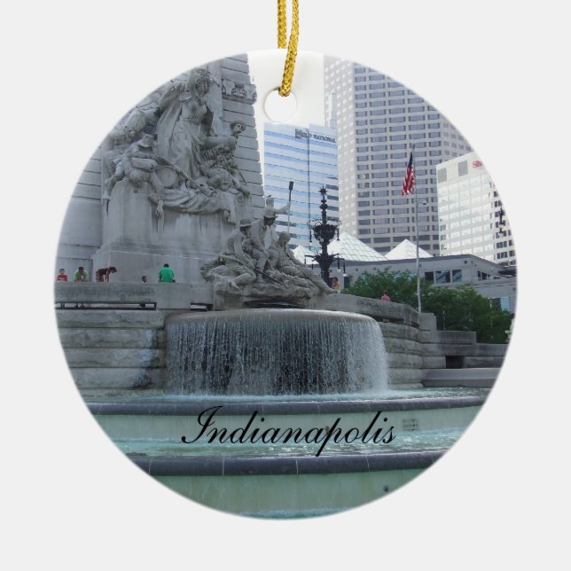 Cerâmica Ornamento de Indianapolis (Frente)