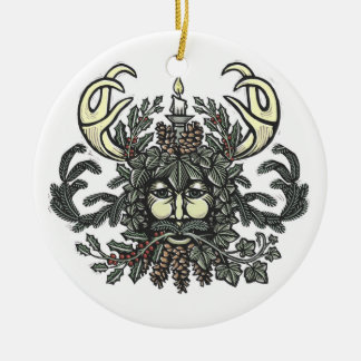 Cerâmica Ornamento de Inverno-Greenman
