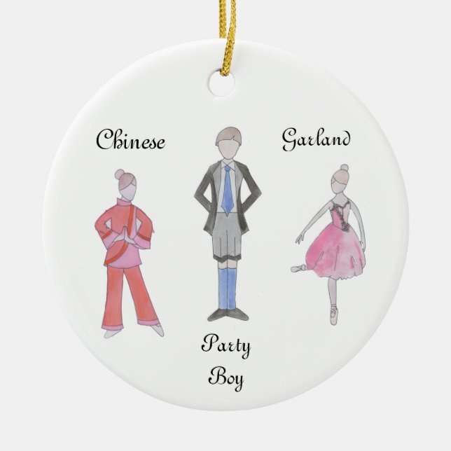 Cerâmica Ornamento de Invólucro Personalizado para Kristy L (Frente)