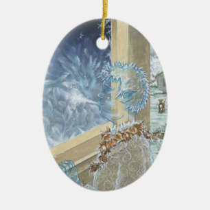Cerâmica Ornamento de Jack Frost