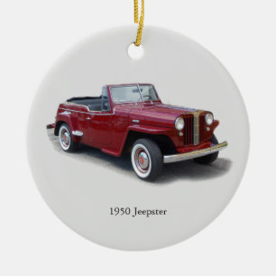 Cerâmica Ornamento de Jeepster 1950
