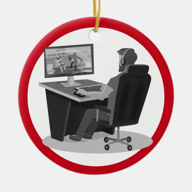 Cerâmica Ornamento de jogos de vídeo (Frente)