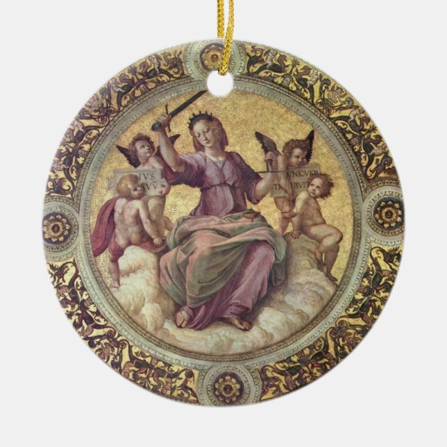 Cerâmica Ornamento de justiça (Frente)