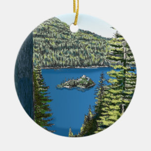 Cerâmica Ornamento de Lake Tahoe