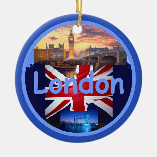 Cerâmica Ornamento de LONDRES (Frente)