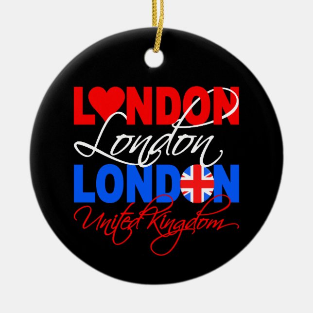 Cerâmica ornamento de Londres (Frente)