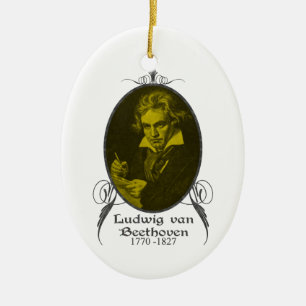 Cerâmica Ornamento de Ludwig van Beethoven