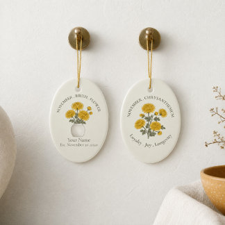 Cerâmica Ornamento de Mãe de Novembro Personalizado