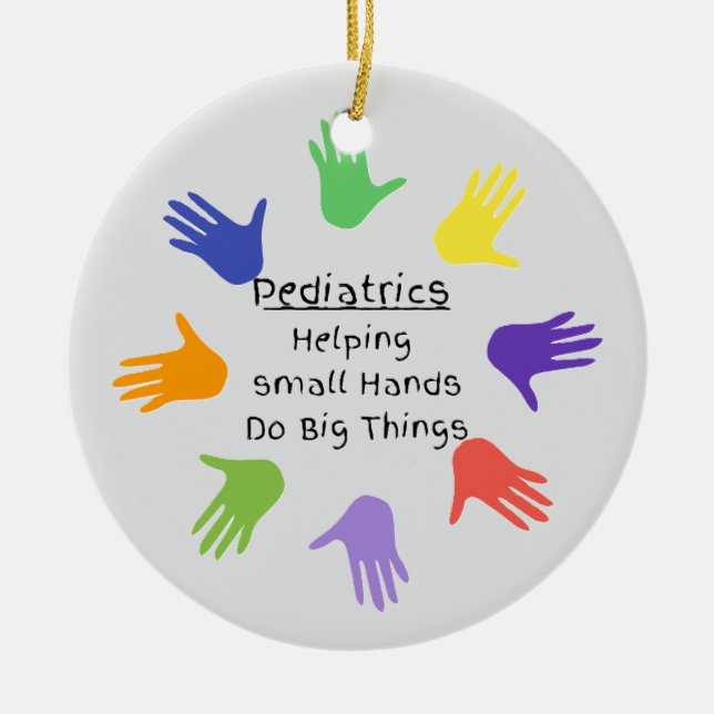 Cerâmica Ornamento de Mãos Pequenas (Frente)