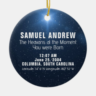 Cerâmica Ornamento de Mapa Estrela