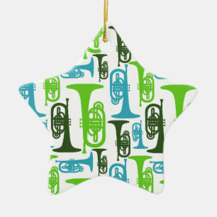 Cerâmica Ornamento de Mellophone