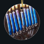 Cerâmica Ornamento de Menorah<br><div class="desc">Ornamento de Menorah</div>