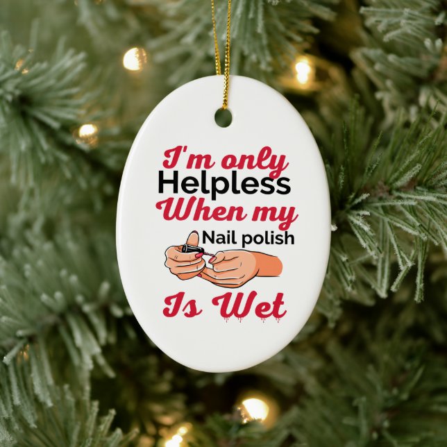 Cerâmica Ornamento de metal esmalte em unhas (Árvore)