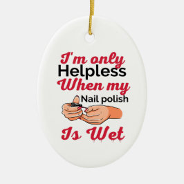 Cerâmica Ornamento de metal esmalte em unhas