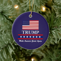 CERÂMICA ORNAMENTO DE NATAL DO PRESIDENTE DONALD TRUMP