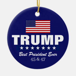 CERÂMICA ORNAMENTO DE NATAL DONALD TRUMP 2020