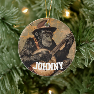 CERÂMICA ORNAMENTO DE NATAL ENGRAÇADO PERSONALIZADO DE MACA