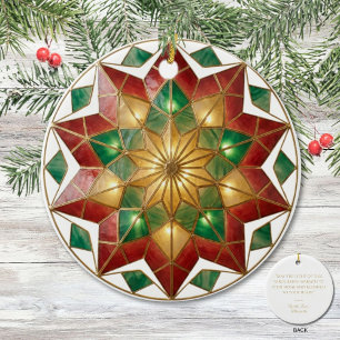 Cerâmica Ornamento de Natal Parol Filipino