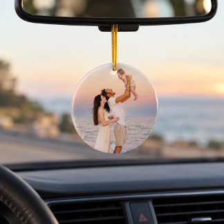 Cerâmica Ornamento de Natal Personalizado com Foto da Famíl