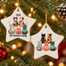 Ornamento de Natal Personalizado para Família de G
