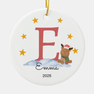 Cerâmica Ornamento de Nome de Carta Personalizado, Realizad