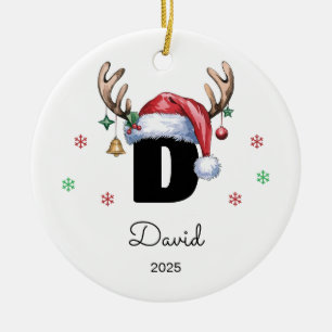 Cerâmica Ornamento de Nome de Carta Personalizado, Realizad